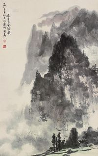 李国华 山水 立轴