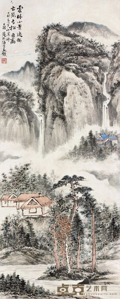 余菊庵 山水 立轴 <em>102×52cm</em>