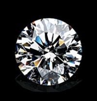 2.02克拉D色SI1净度圆形钻石