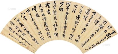 卫铸生 草书 扇片