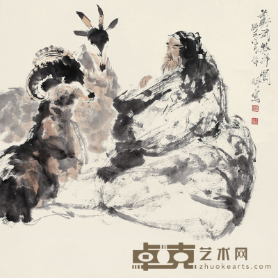 王明明?苏武牧羊 68×68 cm?约4.2平尺