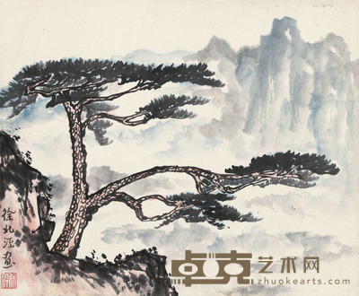 徐北汀?迎客松 33×40 cm?约1.2平尺