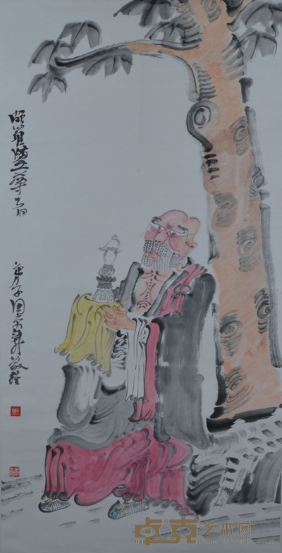 周京新 罗汉大树 137cm×68cm 约8.4平尺