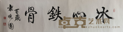 袁晓园 书法冰心铁骨 138cm×34.5cm 约4.3平尺
