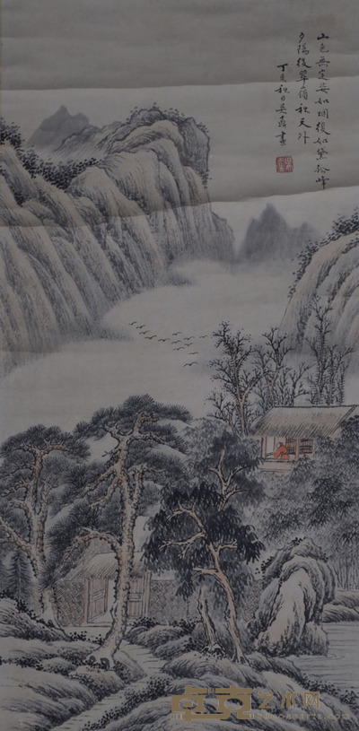吴鼎 山水 68×33