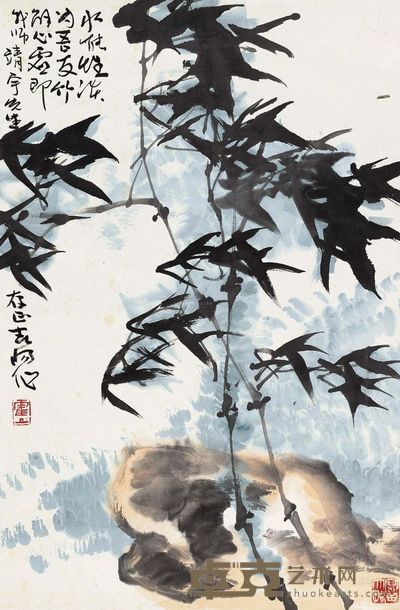 霍春阳 竹 镜心 68×44cm