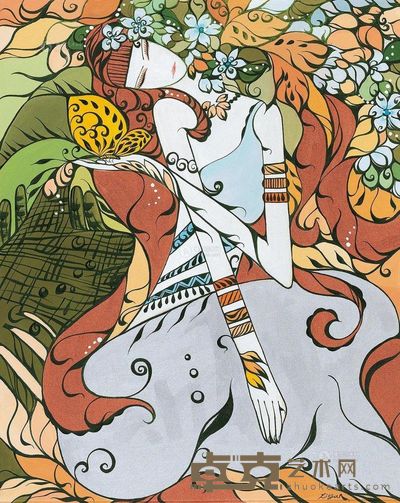 李燕 花季 76×60cm