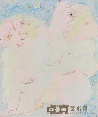 吴敏 2003年作 双人体 60×50cm