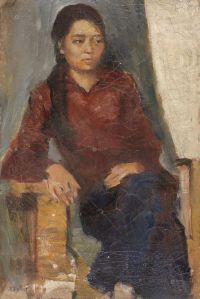 赵友萍 1983年作 女子肖像