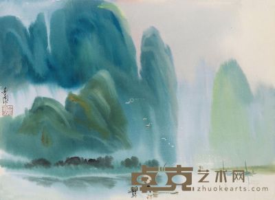 娄中国 漓江风景之三 39×53.5cm
