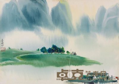 娄中国 漓江风景之四 39×54cm