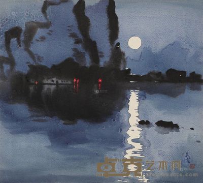 张英洪 夜曲 39×43cm