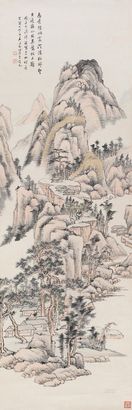 王同愈 癸酉（1933年）作 山水 立轴
