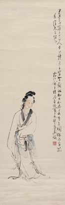 徐燕孙 仕女 立轴