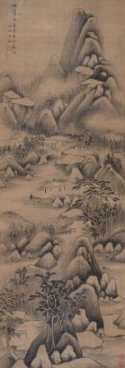 方亨咸 辛卯（1651年）作 山居图 立轴