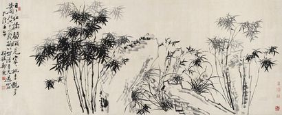 郑燮 壬午（1762年）作 竹石图 镜心