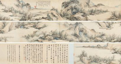 张宗苍 丙辰（1736年）作 寒林图 手卷