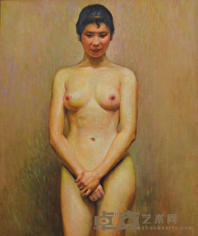 佚名 裸女图 61×50cm