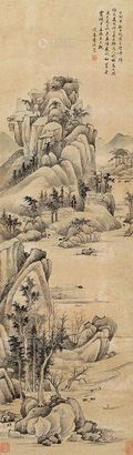 李流芳 清溪独钓 立轴