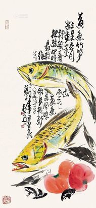 杭英 时鲜 立轴