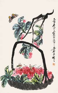 娄师白 花卉