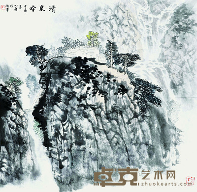 张军 清泉吟 68*68cm 约:4.16平尺