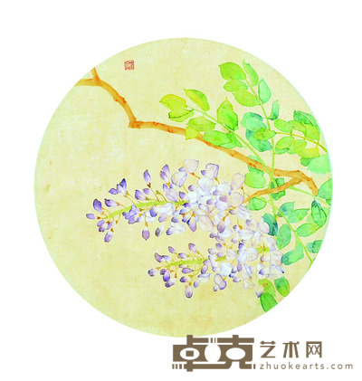 杨飞 紫藤 30*30cm 约:0.81平尺