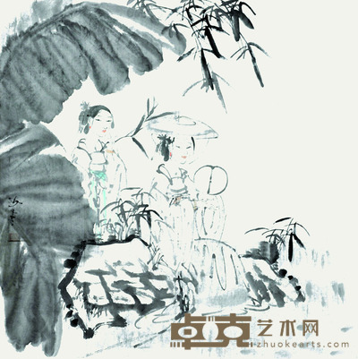 李也青 仕女 70*68cm 约:4.28平尺