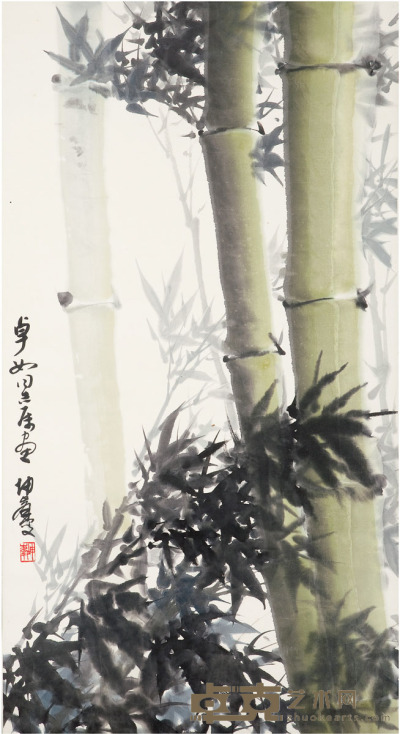 卢坤峰 竹子 98cm×54cm
