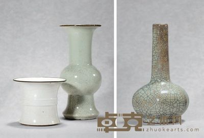 清 18世纪 仿古瓷器 (一组) 高20cm;高10.5cm;高23cm
