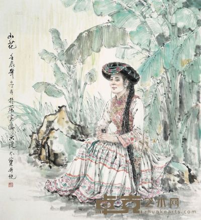 诸太宝 山花 镜心 89×97cm