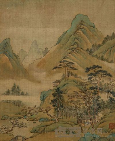 王翚 山水 立轴 27×22cm