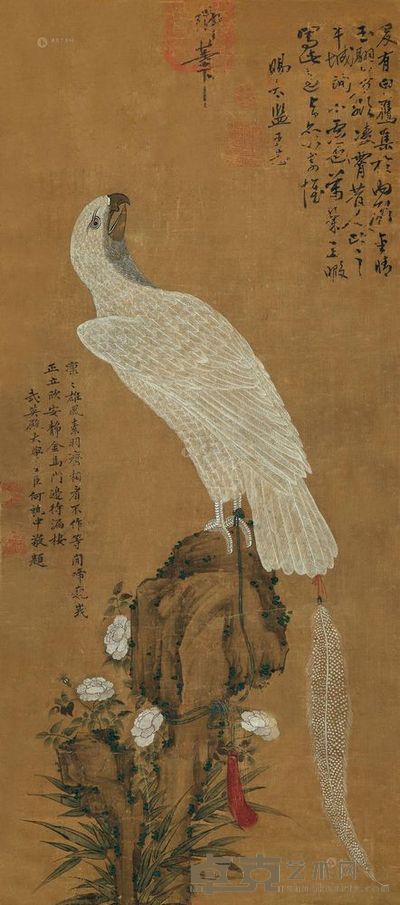 御笔 鹰 立轴 116×52cm