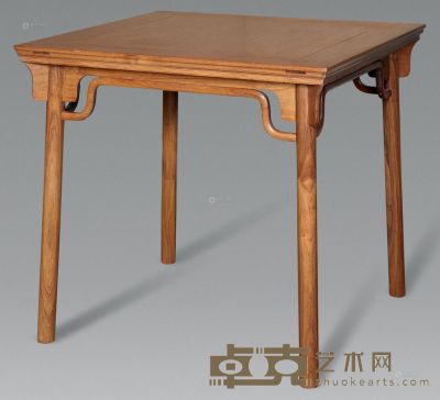 现代 黄花梨明式方桌 86×86×82cm