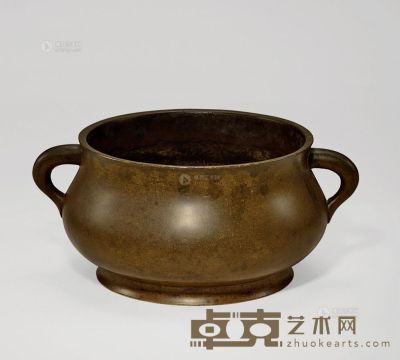 清代（1644－1911） 香炉 高8.2cm；口径13cm