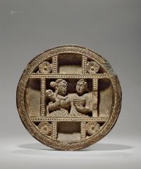 8－9世纪 圆形石雕