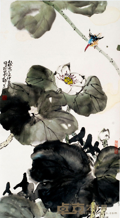 王永 荷花 100X54cm