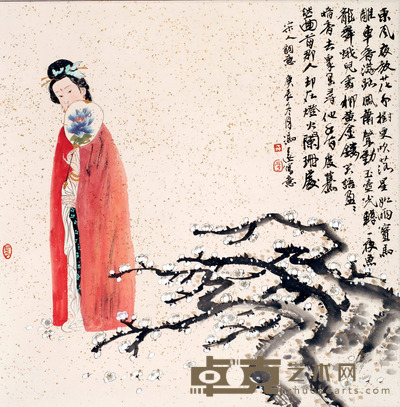 冯远 人物 66X66cm