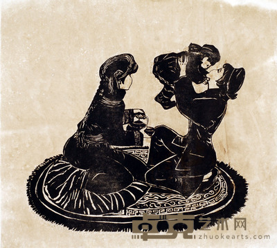佚名 版画3 50X54cm