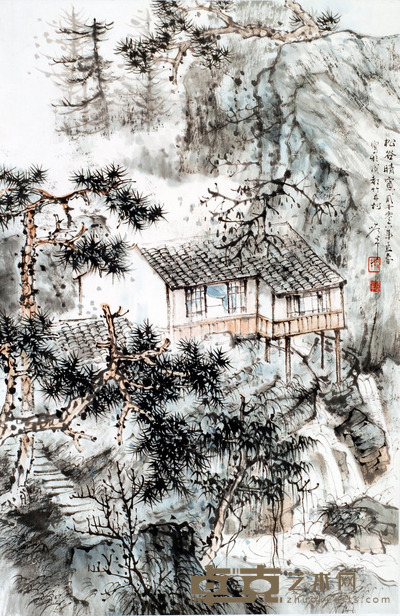 段七丁 山水 68X47cm