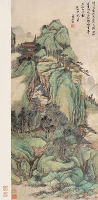 吴历 山水 立轴