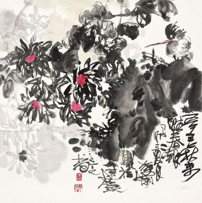 叶烂 夏去秋来 镜心