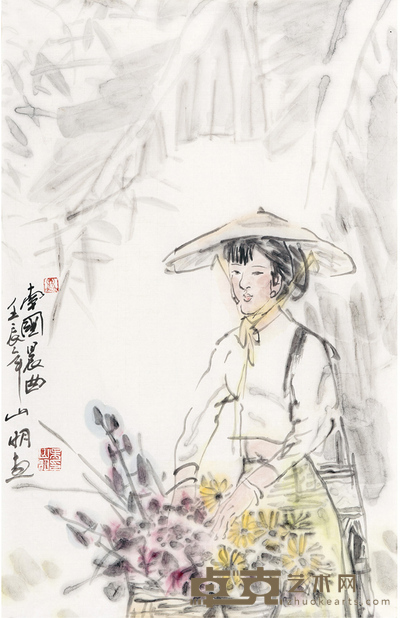 吴山明 南国晨曲 68×44 cm