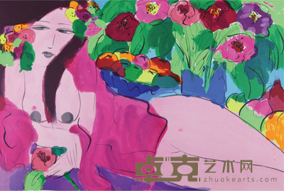 丁雄泉 花季 58×87 cm