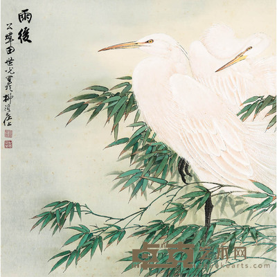 田世光 白鹭鸶 68×68