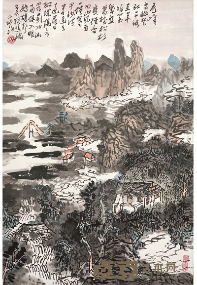 王学仲 山水 68×45 cm