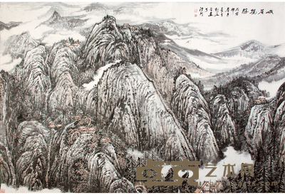 赵松涛、李长有 峨眉揽胜 163×243 cm