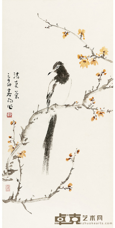 霍春阳 清真气 74×36 cm