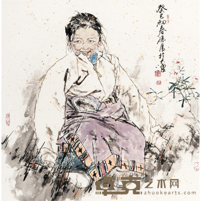 徐展 人物 68×68 cm