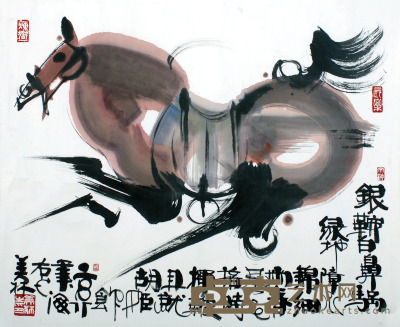 韩美林 马图 82×69cm